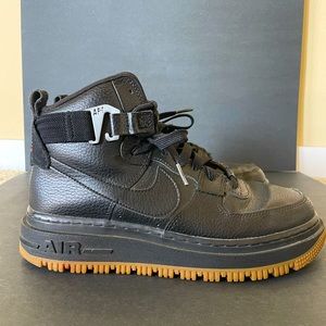 Nike Air Force 1 HI UT 2.0. Women’s US size 9. Moderately worn. Color black.